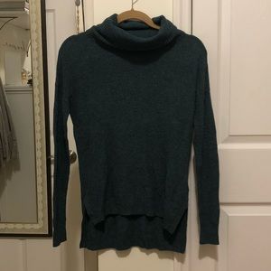 Madewell Teal Cowl Neck Sweater